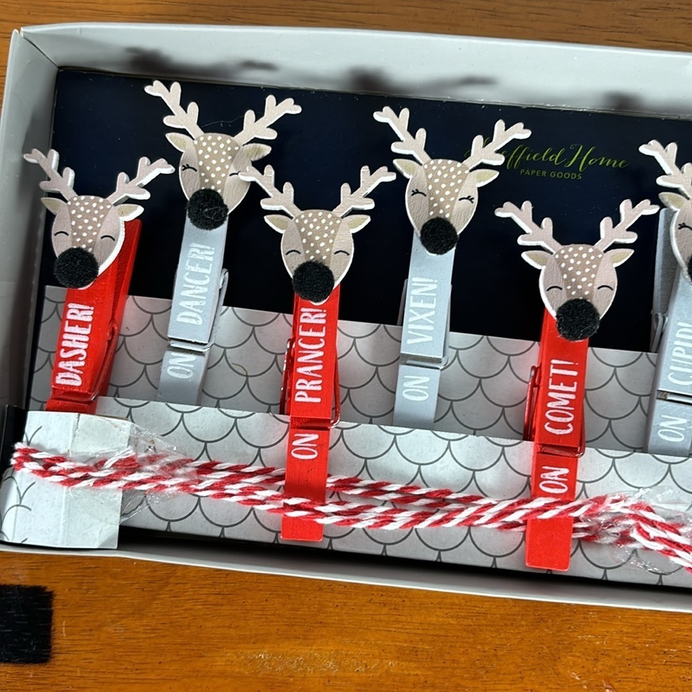 Sheffield Home Christmas Card Garland Clips - Picture 3 of 5